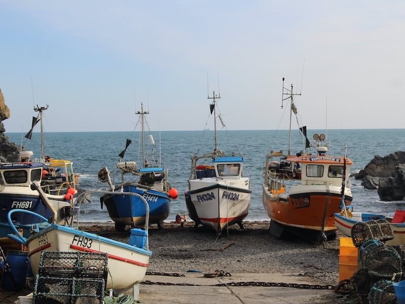 Fishing boats at Cadgwith Cove