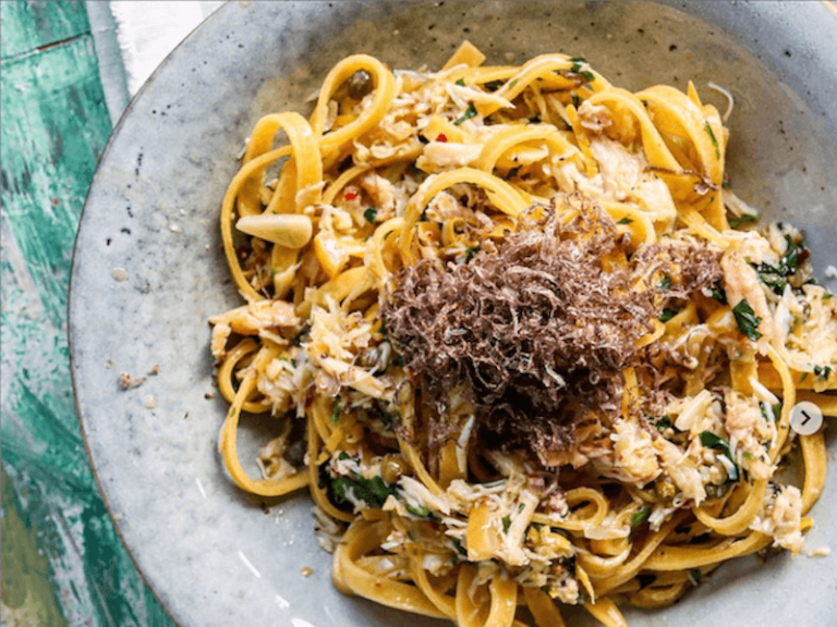 Cornish King Crab Pasta with truffle Seafood Direct to you Door